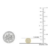 0.25 Carat (ctw) 18K Yellow Gold Round White Diamond Ladies Cluster Style Stud Earrings 1/4 CT