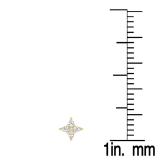 1.15 Carat (ctw) 14K Yellow Gold Marquise Cut White Diamond Ladies Flower Shaped Stud Earrings