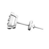0.40 Carat (ctw) 18K White Gold Round Cut White Diamond Ladies Cluster Flower Stud Earrings