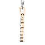 0.15 Carat (ctw) 14K Rose Gold Round White Diamond Ladies Cross Pendant With 18 Inch Chain