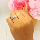 0.98 Carat (ctw) 14K White Gold Round Diamond Bridal Engagement Ring With Matching Band Set 1 CT