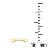 0.25 Carat (ctw) 10K Yellow Gold Round White Diamond Mens Wedding Anniversary Band Ring 1/4 CT