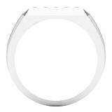 0.25 Carat (ctw) 14K White Gold Round White Diamond Mens Wedding Anniversary Band Ring 1/4 CT