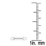 0.25 Carat (ctw) 14K White Gold Round White Diamond Mens Wedding Anniversary Band Ring 1/4 CT