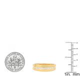 0.50 Carat (ctw) 14K Yellow Gold Round & Baguette Cut Diamond Mens Anniversary Wedding Band 1/2 CT
