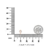 0.25 Carat (ctw) 10K Rose Gold Round Cut White Diamond Ladies Cross Stud Earrings 1/4 CT
