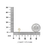 0.25 Carat (ctw) 10K Yellow Gold Round Cut White Diamond Ladies Cross Stud Earrings 1/4 CT
