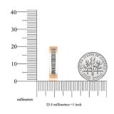 0.45 Carat (ctw) 10K Rose Gold Baguette Cut Diamond Ladies Huggies Fashion Hoop Earrings 1/2 CT
