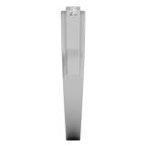 0.07 Carat (ctw) 10K White Gold Round White Diamond Men's Anniversary Wedding Band