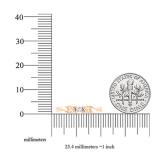 0.12 Carat (ctw) 10K Rose Gold Round Diamond Ladies Solitaire Bridal Engagement Promise Ring