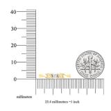 0.12 Carat (ctw) 10K Yellow Gold Round Diamond Ladies Solitaire Bridal Engagement Promise Ring