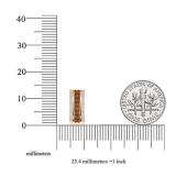 0.45 Carat (ctw) 10K Rose Gold Round Champagne & White Diamond Ladies Huggies Hoop Earrings 1/2 CT