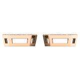 0.26 Carat (ctw) 10K Rose Gold Round White Diamond Removable Jackets For Stud Earrings 1/4 CT