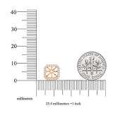 0.26 Carat (ctw) 10K Rose Gold Round White Diamond Removable Jackets For Stud Earrings 1/4 CT