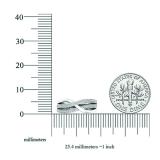 0.20 Carat (ctw) 10K White Gold Round Diamond Ladies Swirl Cocktail Fashion Right Hand Ring 1/5 CT