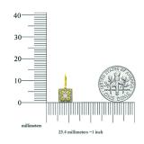 0.12 Carat (ctw) Yellow Gold Plated Sterling Silver Round White Diamond Ladies Dangling Fashion Earrings