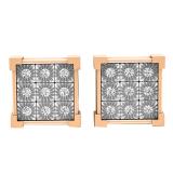 0.20 Carat (ctw) 10K Rose Gold Round Diamond VProng Square Shape Mens Hip Hop Stud Earrings 1/5 CT