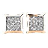 0.20 Carat (ctw) 10K Rose Gold Round Cut Diamond Kite Shape Mens Hip Hop Iced Stud Earrings 1/5 CT