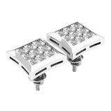 0.20 Carat (ctw) 10K White Gold Round Cut Diamond Kite Shape Mens Hip Hop Iced Stud Earrings 1/5 CT