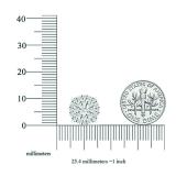 1.55 Carat (ctw) 10K White Gold Round Diamond Ladies Fashion Cluster Style Stud Earrings 1 1/2 CT