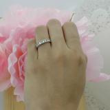 0.50 Carat (ctw) 10K White Gold Baguette & Round Diamond Ladies Wedding Stackable Band 1/2 CT