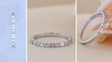 0.33 Carat (ctw) 14K White Gold Round & Baguette Diamond Ladies Anniversary Wedding Band 1/3 CT