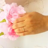 0.10 Carat (ctw) 18K Yellow Gold Princess Cut Diamond Ladies Solitaire Engagement Ring 1/10 CT