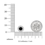 1.35 Carat (ctw) Sterling Silver Round Black & White Diamond Ladies Halo Style Stud Earrings