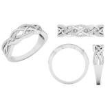 0.23 Carat (ctw) 10K White Gold Round Diamond Ladies Bridal Wedding Band Stackable Ring 1/4 CT