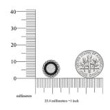 0.25 Carat (ctw) Sterling Silver Round Cut Black & White Diamond Ladies Stud Earrings 1/4 CT