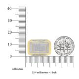 0.45 Carat (ctw) 14K Yellow Gold Round White Diamond Men's Hip Hop Micro Pave Wedding Band 1/2 CT
