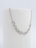 0.25 Carat (ctw) Round White Diamond Studded Infinity & Heart Ladies Bracelet 1/4 CT 10K White Gold