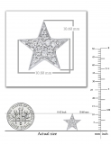 0.20 Carat (ctw) 10K White Gold Round Cut White Diamond Ladies Star Shape Fashion Stud Earrings