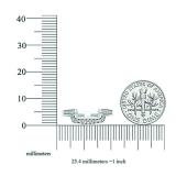 0.20 Carat (ctw) 10K White Gold Round Diamond Ladies Stackable Wedding Contour Band 1/5 CT