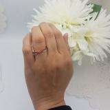 0.70 Carat (ctw) 18K Yellow Gold Princess Ruby & Round Diamond Ladies Stackable Wedding Band 3/4 CT