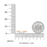 0.15 Carat (ctw) 10K Rose Gold Round Diamond Ladies Stackable Wedding Contour Band Guard Ring