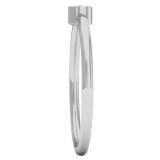 0.05 Carat (ctw) 10K White Gold Round Cut White Diamond Bridal solitaire Engagement Ring