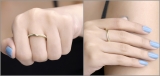 0.10 Carat (ctw) 10K Yellow Gold Round Diamond Ladies Anniversary Wedding Band Guard Ring 1/10 CT
