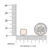 0.30 Carat (ctw) 10K Rose Gold Round Diamond Removable Jackets For Stud Earrings 1/3 CT