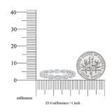 0.30 Carat (ctw) 18K White Gold Round White Diamond Ladies Vintage Wedding Stackable Band 1/3 CT