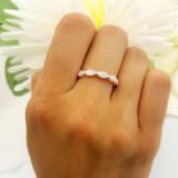 0.30 Carat (ctw) 10K White Gold Round White Diamond Ladies Vintage Stackable Wedding Band 1/3 CT
