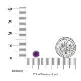 10K White Gold 5 MM Round Cut Amethyst Ladies Solitaire Stud Earrings