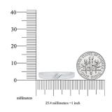 0.02 Carat (ctw) 18K White Gold Round Cut White Diamond Ladies 3 Stone Anniversary Wedding Band