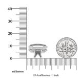 0.50 Carat (ctw) 10K White Gold Round Diamond Ladies Semi Mount Bridal Engagement Ring Set 1/2 CT