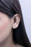 Round White Diamond Hollow Circle Shape Screwback Stud Earrings for Women (0.33 ctw, Color I-J, Clarity I2-I3) in 10K Yellow Gold