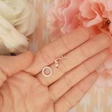 Round White Diamond Hollow Circle Shape Pushback Stud Earrings for Women (0.50 ctw, Color I-J, Clarity I2-I3) in 10K Rose Gold