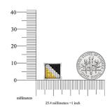 0.05 Carat (ctw) Sterling Silver Yellow White & Black Diamond Kite Shape Mens Hip Hop Stud Earrings