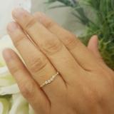 0.22 Carat (ctw) 14K Yellow Gold Round & Baguette Cut Diamond Ladies Anniversary Wedding Band 1/4 CT