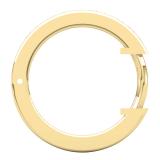 0.33 Carat (ctw) 10K Yellow Gold Princess Cut White Diamond Huggie Hoop Earrings 1/3 CT