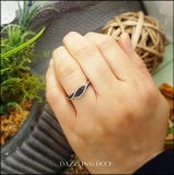 0.22 Carat (ctw) 10K White Gold Round Black & White Diamond Ladies Cocktail Right Hand Ring 1/4 CT